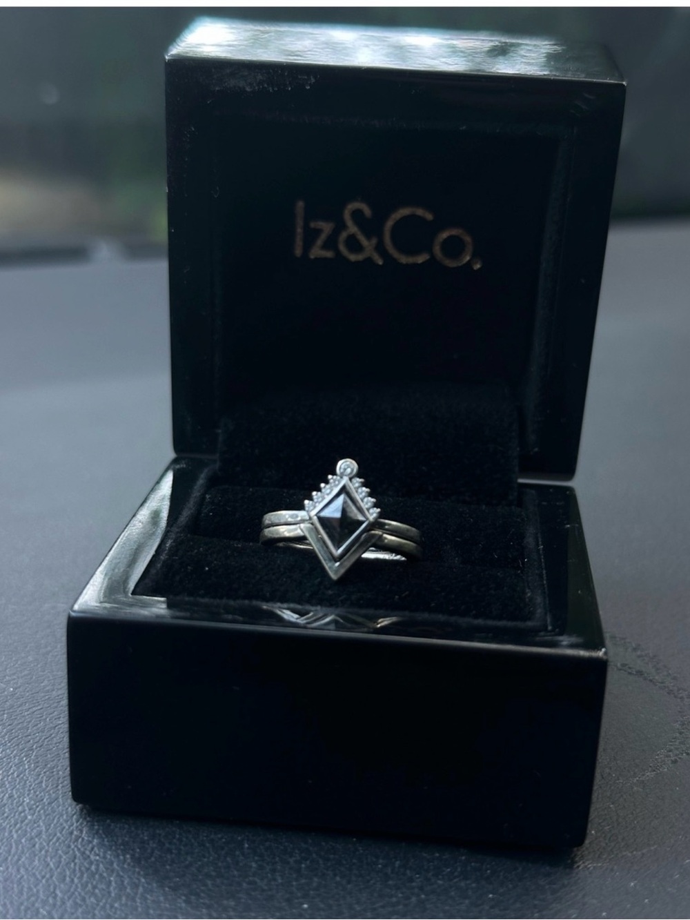 Black diamond wedding set white gold. Iz&Co open to offers